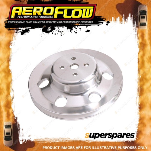 1 x Aeroflow Brand Billet Water Pump Pulley for Ford 302-351C 4-Bolt