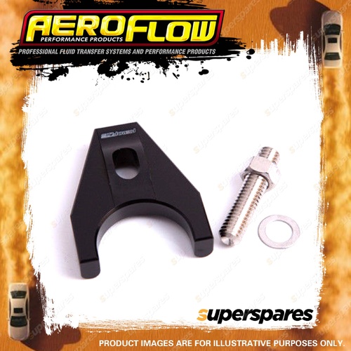 Aeroflow Billet Distributor Hold Down Clamp - Black Suits for Chevy SBC / BB