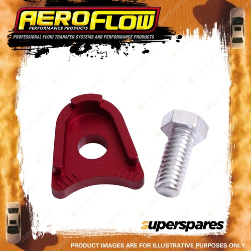 Aeroflow Billet Distributor Hold Down Clamp - Red Suit for for SB Ford Small