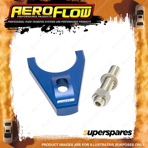 Aeroflow Billet Distributor Hold Down Clamp - Blue Suit for for SB Ford Large