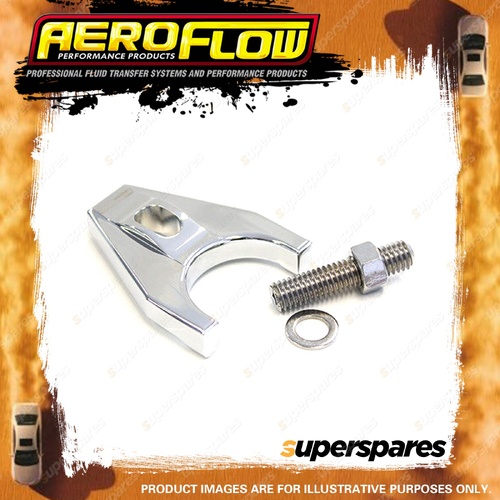 Aeroflow Billet Distributor Hold Down Clamp - Chrome Suit for for SB Ford Large