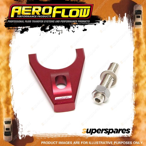 Aeroflow Billet Distributor Hold Down Clamp - Red Suit for for SB Ford Large