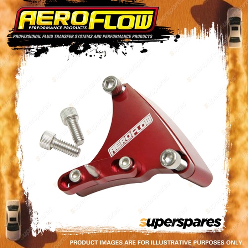 Aeroflow Adjustable Billet Timing Pointer Red Suit Small Block Chevy 6-1/4"