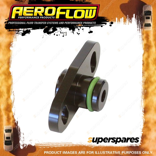 Aeroflow Fuel Rail Adapter Black for Mitsubishi 16mm Seal And 37-40mm Centres