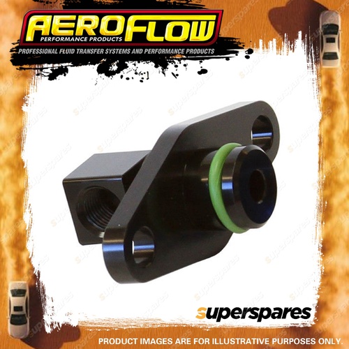 Aeroflow Fuel Rail Adapter Fitting Black Suit for for Subaru Sti Ej25 2008-On