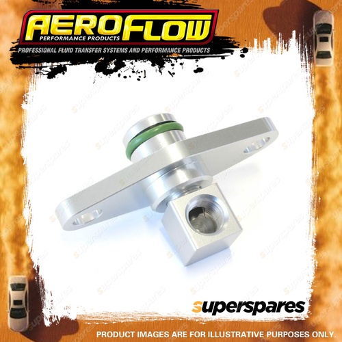 Aeroflow Fuel Rail Adapter Fitting Silver Suit for for Subaru Sti Ej25 2008-On