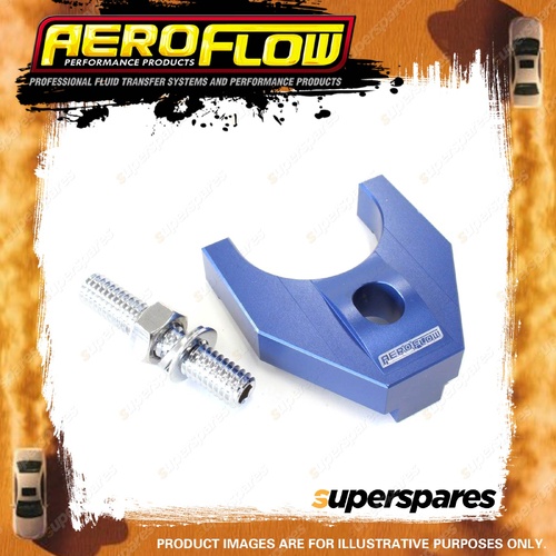 Aeroflow Billet Distributor Hold Down Clamp - Blue for Holden Australia V8