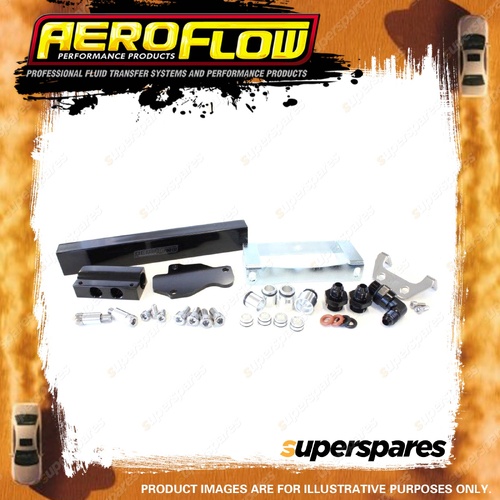 Aeroflow Billet EFI Fuel Rails Black Suit for for Mazda 13B 6 7 And 8