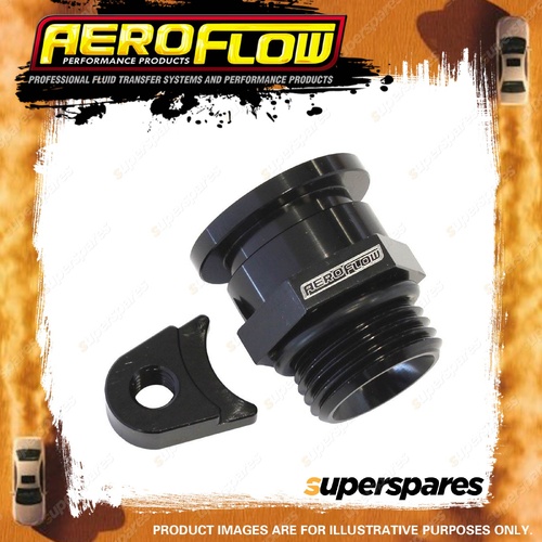 Aeroflow Fuel Pressure Regulator Adapter Fitting Black for Holden V8 Efi