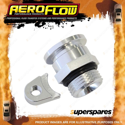 Aeroflow Fuel Pressure Regulator Adapter Silver for Holden V8 Efi