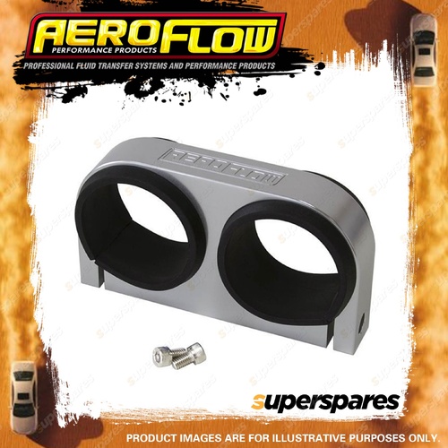 Aeroflow Dual Billet Fuel Pump Bracket Silver Suits Bosch 044 Fuel Pumps