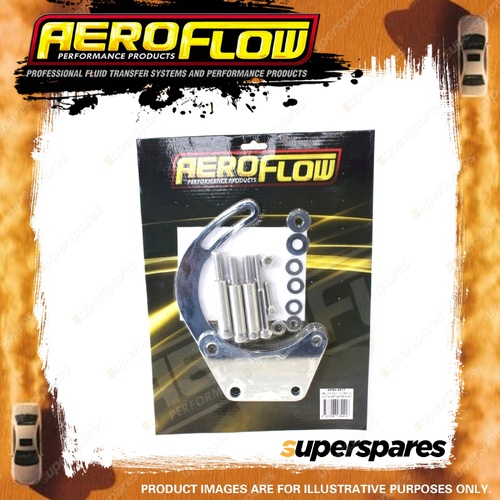 Aeroflow Low Mount Alternator Bracket Chrome With Short Water Pump AF64-4017