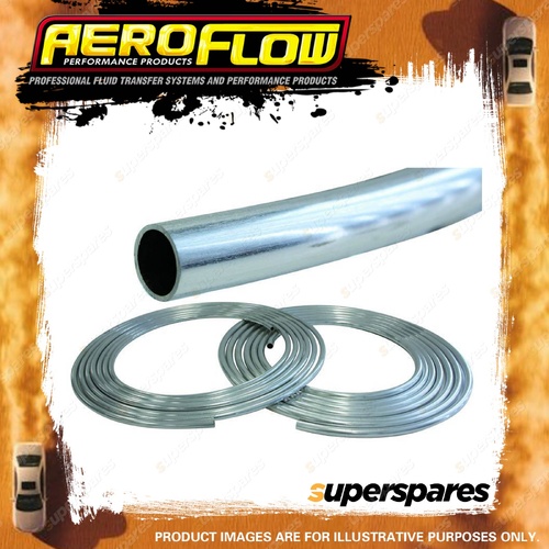 Aeroflow Aluminium Fuel Line 6.35mm 1/4" 7.6M / 25Ft Length Roll Rawfinish