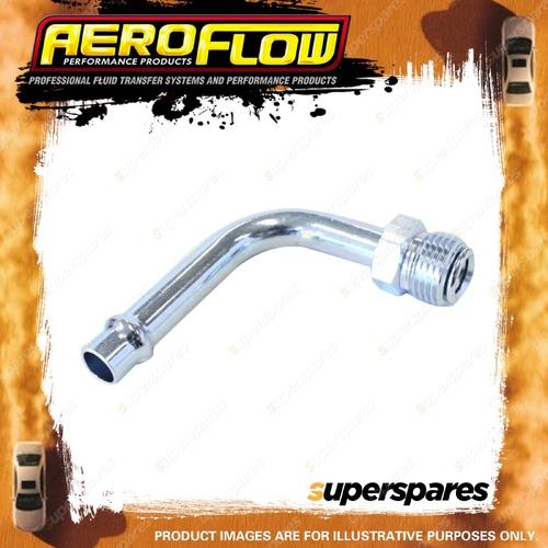 Aeroflow 90 Degree Holley / Stromberg Inlet Fitting 5/8" -18 Thread To 3/8" Barb