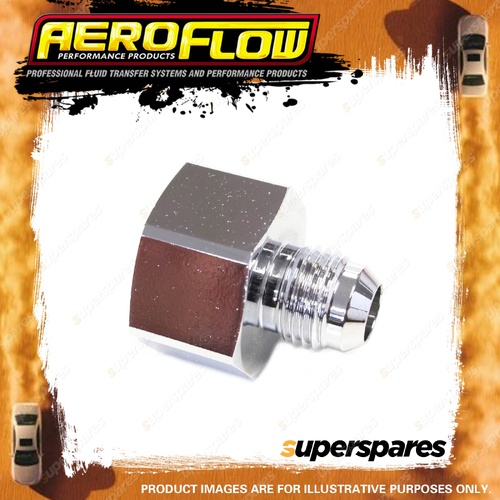 Aeroflow Nitrous Bottle Adapter -6An Steel Finish Suits Boc Bottle