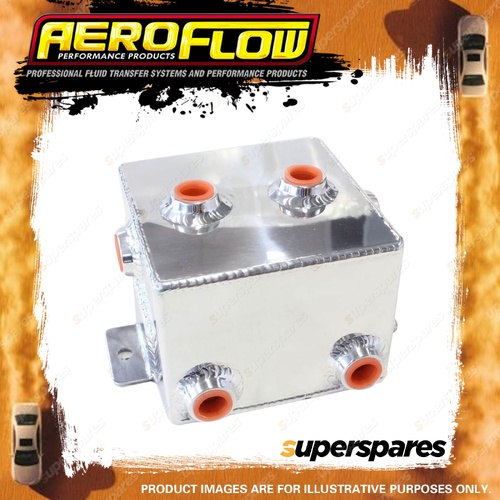 Aeroflow Fabricated Alloy Tank 1.4L Capacity 5"L X 5"W X 4" Polished Finish