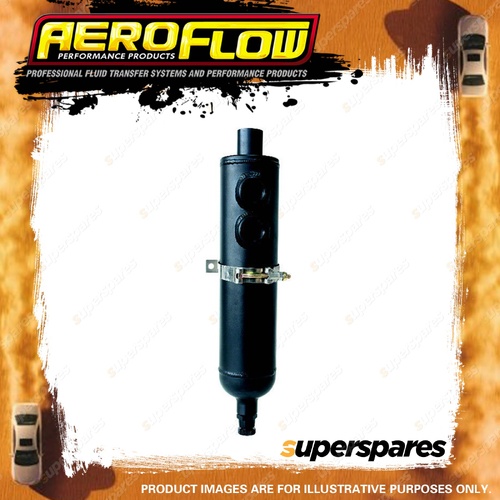 Aeroflow Brand Universal Breather Tank F/Male2 X -12Orb 13" X 3" Black