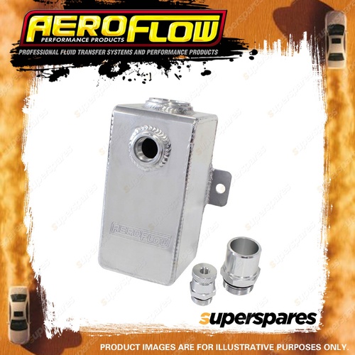 Aeroflow Breather Tank 1.1L Accepts 1-3/8" Breather And -10 ORB Hose Polished