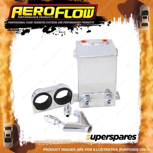 Aeroflow Dual Efi Pump Surge Tank Kit Polished+ Tank Pump Bracket