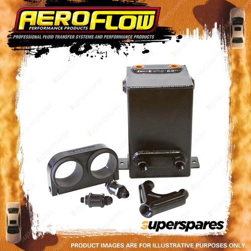 Aeroflow Brand Dual Efi Pump Surge Tank Kit Black+ Tank Pump Bracket