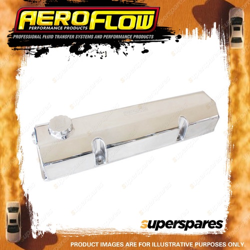 Aeroflow Fabricated Billet Valve Covers Polished for Small Block Chevy AF77-5000