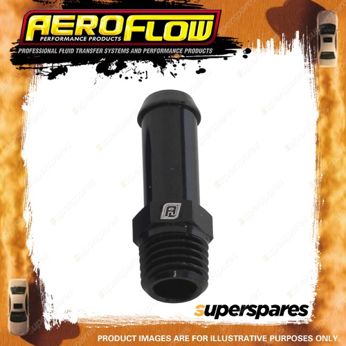 Aeroflow Male NPT To Barb Straight Adapter Fitting 1/16"To 1/4" Black