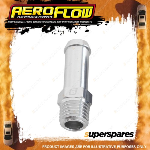 Aeroflow Male NPT To Barb Straight Adapter Fitting 1/16"To 1/4" Silver