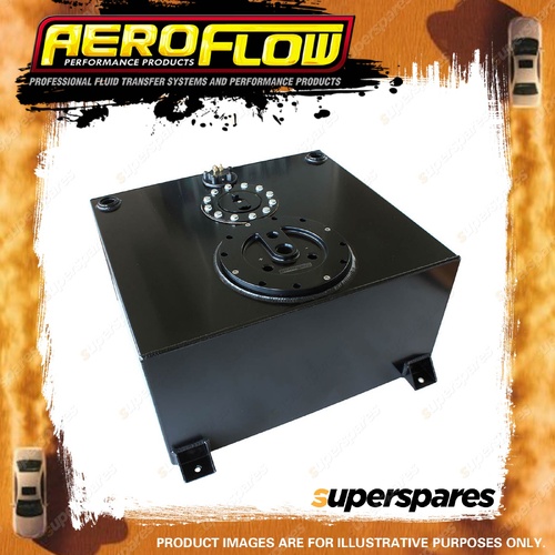 Aeroflow 57L Fuel Cell Flat Bottom Triple Pump Hanger And Sender Black