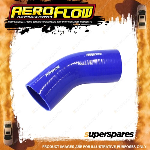 Aeroflow 45 Degree Silicone Hose Reducer/Expander 102-90mm 4"-3-1/2" I.D Blue