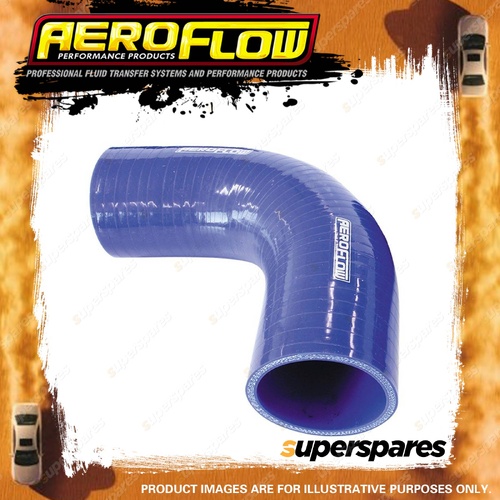 Aeroflow Silicone Hose 90 Deg Blue I.D.50" 13Mm Wall 4.5Mm 150Mm Leg