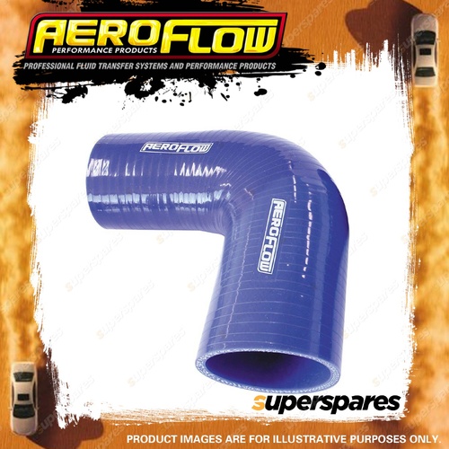 Aeroflow 90 Degree Silicone Hose Reducer/Expander 32-25mm 1-1/4"-1" I.D Blue