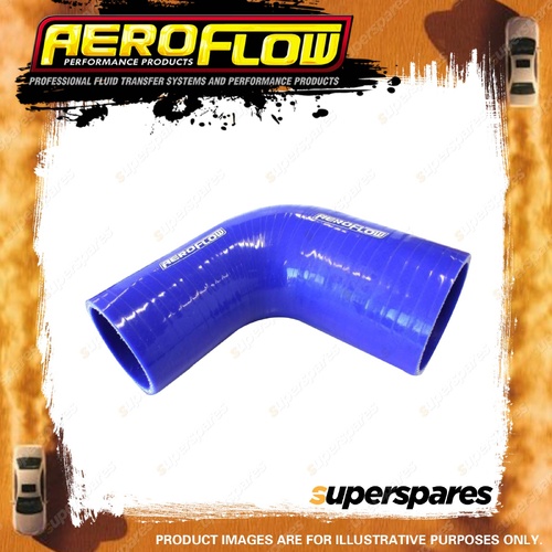 Aeroflow 90 Degree Silicone Hose Reducer/Expander 70-51mm 2-3/4"-2" I.D Blue