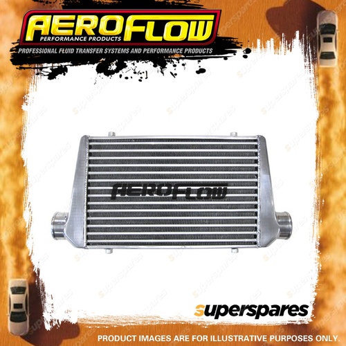 Aeroflow Aluminium Intercooler With 3" Inlet/Outlets Polished 600 X 300 X 76Mm