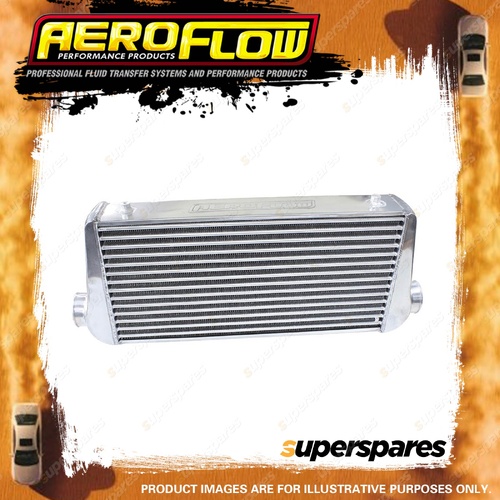 Aeroflow Aluminium Intercooler With 3" Inlet/Outlets Polished 600 X 300 X 100Mm