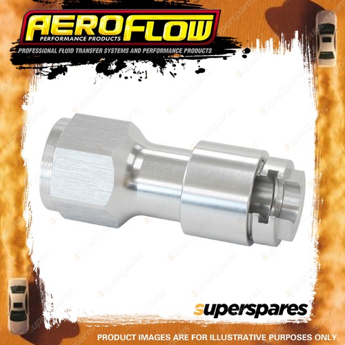 Aeroflow Push-On 3/8" Female Efi Fuel Fitting - Silver With Female -8 Orb