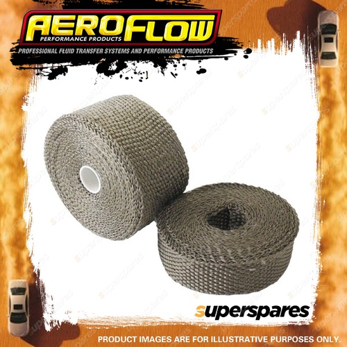 Aeroflow Brand Exhaust Insulation Wrap 1" Wide 50Ft Length Titanium