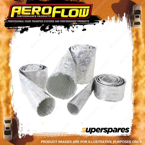 Aeroflow Brand Aluminised Heat Sleeve 5/8"To 1" I.D Length 1M 3Ft