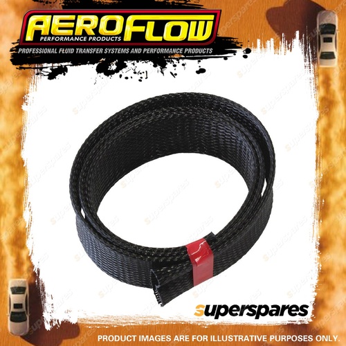 Aeroflow 1-1/2" 1 Meter Heat Flex Braidblack Tight Weave High Coverag