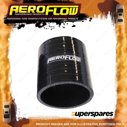 Aeroflow Straight Silicone Hose Elbow 25mm 63/64" I.D 76mm 3" Length Black