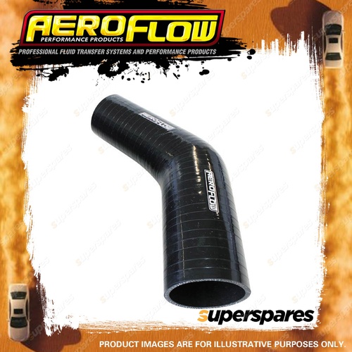 Aeroflow 45 Degree Silicone Hose Reducer/Expander 102-75mm 4"-3" I.D Black