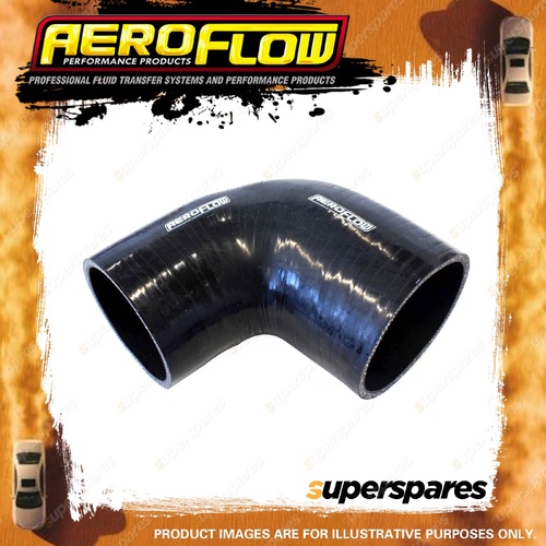 Aeroflow 90 Degree Silicone Hose Reducer/Expander 102-90mm 4"-3-1/2" I.D Black