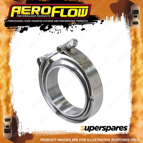 Aeroflow 2" V Band Clamp Kit 2 X Weld Rings & 1 X Stainless Clamp