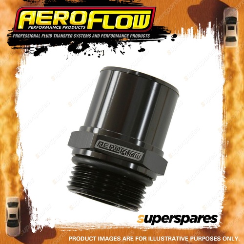 Aeroflow ORB Barb Adapters -16 ORB To 1-3/8" 35mm Barb 55mm Oal Black