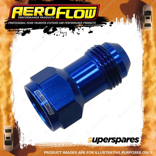 Aeroflow Brand AN Female To Male Extension -4AN To -4AN Blue Finish