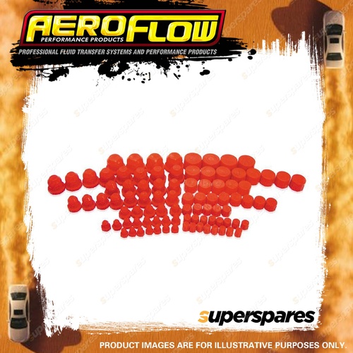 Aeroflow Plastic Dust Cap ANd Plugs 96 Pieces Assorted -3AN To -20AN