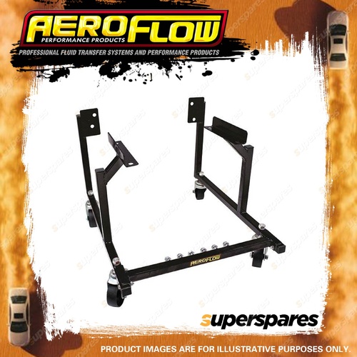 Aeroflow Brand Engine Cradle for Ford Engine solid steel wheels black