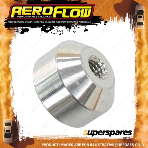 Aeroflow Aluminium Female Weld-On M6 X 1.00 Thread Finish Hose Fitting