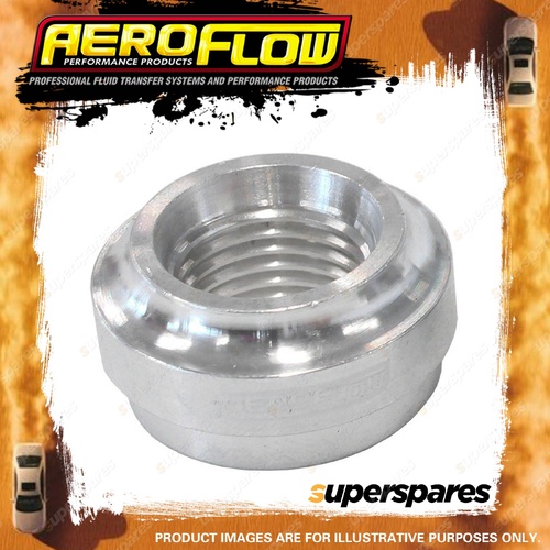 Aeroflow Brand Female Weld On Bung -16 Orb 1-5/16" Thread Aluminium