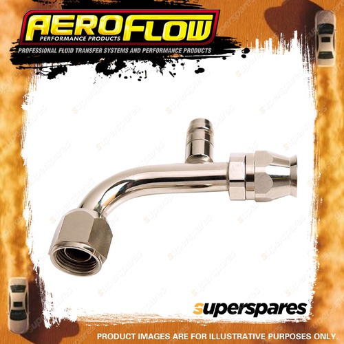 Aeroflow Brand 90 Degree With Charge Port A/C Fitting -10 AN Hose Adaptor