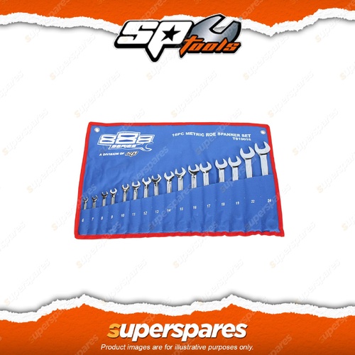 888 Series 16Pcs Combination ROE Spanner Set - Metric Wrench Cr-V Steel